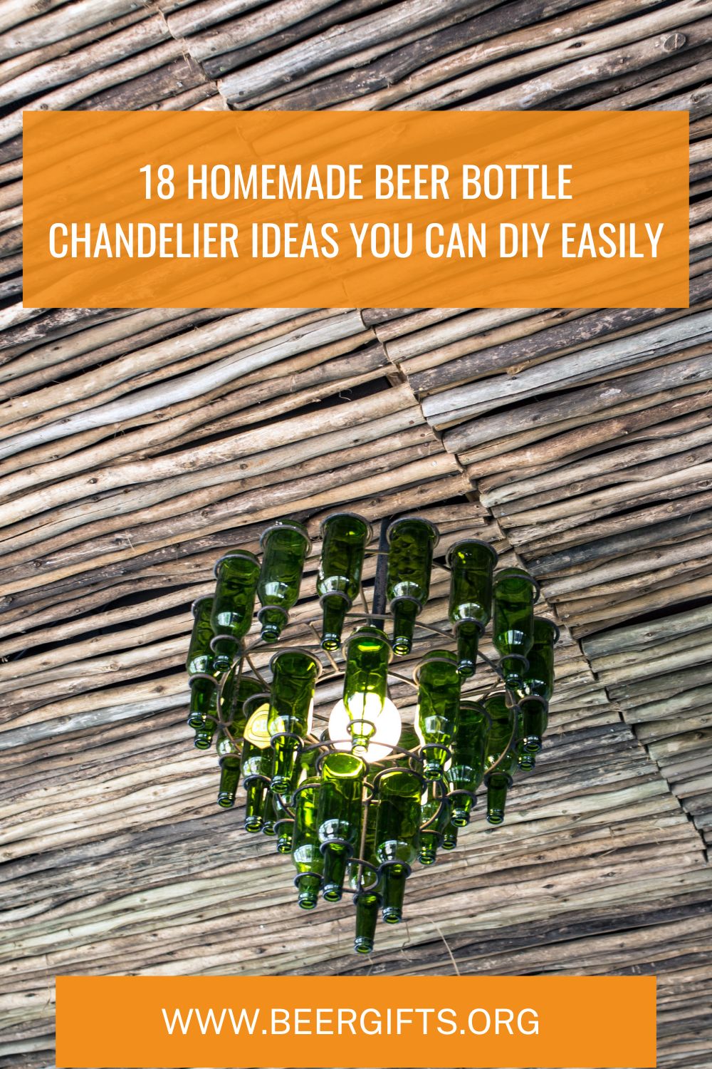 18 Homemade Beer Bottle Chandelier Ideas You Can DIY Easily1