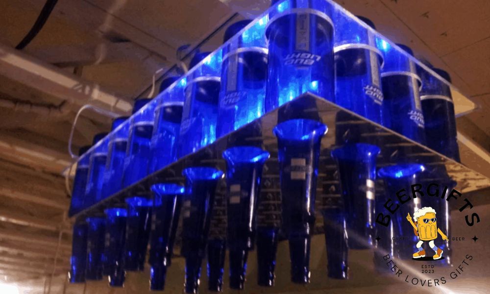 18 Homemade Beer Bottle Chandelier Ideas You Can DIY Easily2