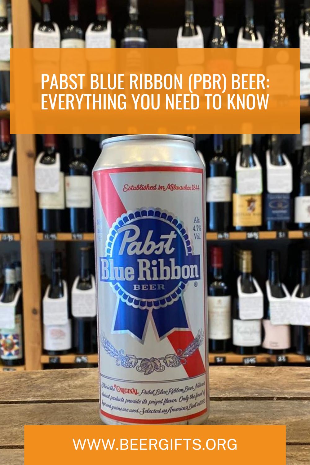 Pabst Blue Ribbon (PBR) Beer 1
